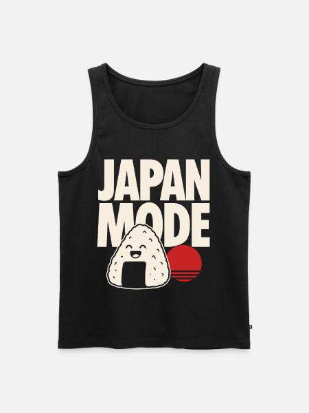 Japan Mode Kawaii Onigiri - Männer Premium Bio Tank Top - Schwarz