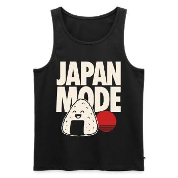 Motif de la mode Kawaii Onigiri au Japon - Débardeur bio Premium Homme - noir - Devant - Michal (187cm)