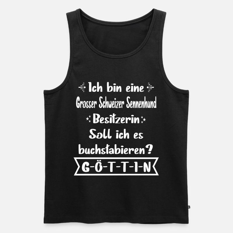 Grosser Schweizer Sennenhund - Männer Premium Bio Tank Top - Schwarz