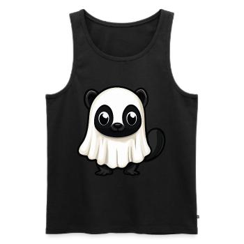 Stinktier Halloween Lustig Geist - Männer Premium Bio Tank Top - Schwarz - Vorne - Michal (187cm)