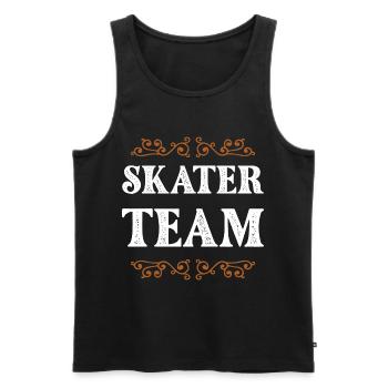 Skater Crew - Männer Premium Bio Tank Top - Schwarz - Vorne - AI Model Male 178 light (178cm)