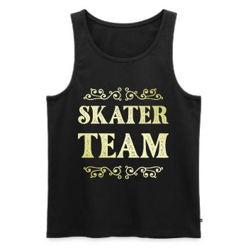 Équipe de patineurs - Débardeur bio Premium Homme - noir - Devant - Michal (187cm)