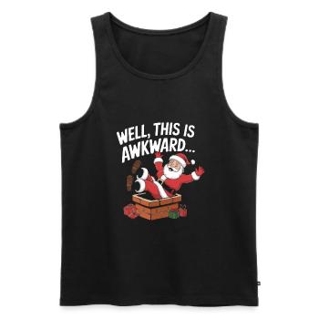 Well This Is Awkward - Men's Premium Organic Tank Top - black - Front - AI Model Male 178 light (178cm)