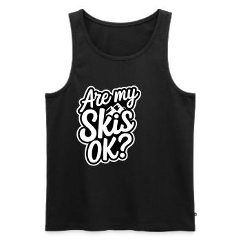 Are My Skis Ok 11 - Männer Premium Bio Tank Top - Schwarz - Vorne - Michal (187cm)