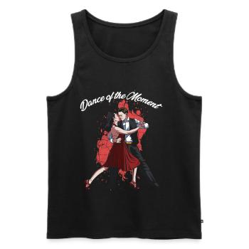 Tango Tanz - Männer Premium Bio Tank Top - Schwarz - Vorne - AI Model Male 178 light (178cm)