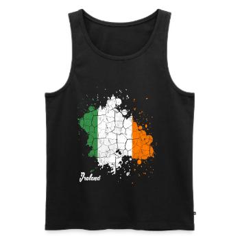 Irlande - Débardeur bio Premium Homme - noir - Devant - Michal (187cm)