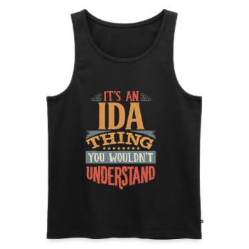 It's An Ida Thing You Wouldn't Understand - Ida - Men's Premium Organic Tank Top - black - Front - AI Model Male 178 light (178cm)