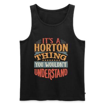 Es ist eine Horton-Sache, die Sie nicht verstehen würden - - Männer Premium Bio Tank Top - Schwarz - Vorne - Michal (187cm)