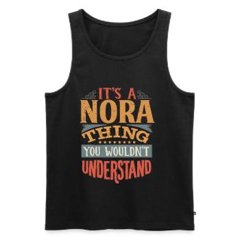 Es ist eine Nora-Sache, die du nicht verstehen würdest - Nora - Männer Premium Bio Tank Top - Schwarz - Vorne - AI Model Male 178 light (178cm)