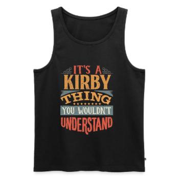 Es ist eine Kirby-Sache, die Sie nicht verstehen würden - Kirby - Männer Premium Bio Tank Top - Schwarz - Vorne - Michal (187cm)