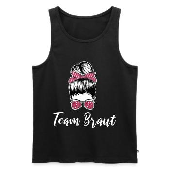 Team Braut Cool Junggesellinnenabschied - Männer Premium Bio Tank Top - Schwarz - Vorne - Michal (187cm)