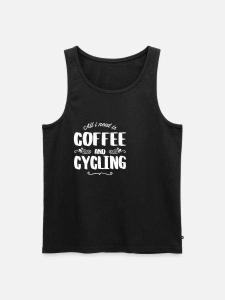 Cycling & Coffee - Débardeur bio Premium Homme - noir