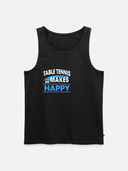 TABLE TENNIS - Männer Premium Bio Tank Top - Schwarz