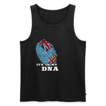 Fiji - It's in my DNA - Men's Premium Organic Tank Top - black - Front - AI Model Male 178 light (178cm)