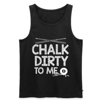 Billard 8-Ball - Männer Premium Bio Tank Top - Schwarz - Vorne - AI Model Male 178 light (178cm)