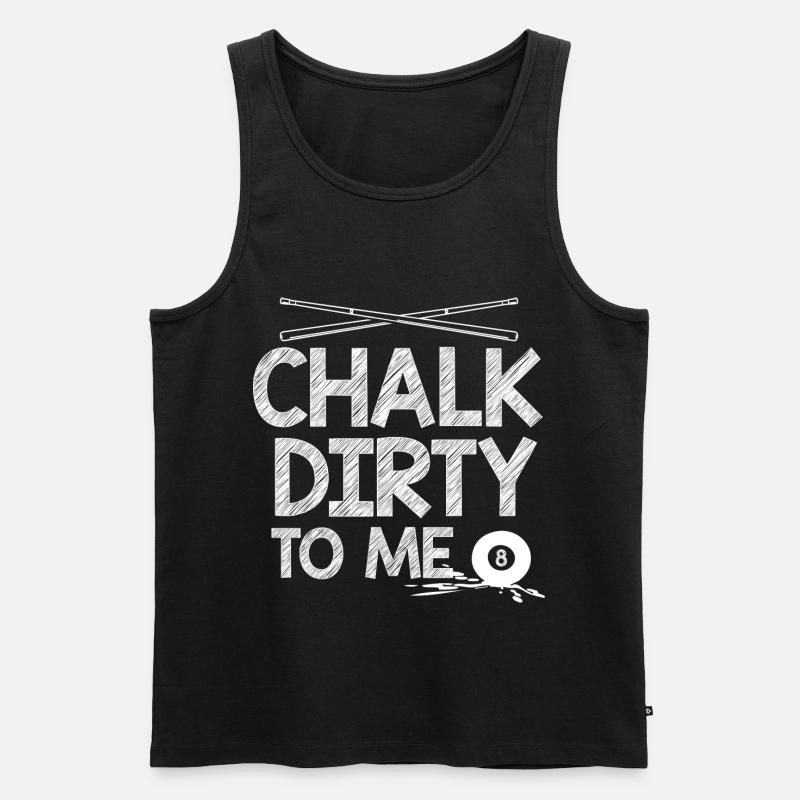 Billard 8-Ball - Männer Premium Bio Tank Top - Schwarz