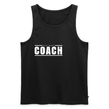 Field Hockey Indoor Hockey Shirt Field Hockey Coach - Men's Premium Organic Tank Top - black - Front - Michal (187cm)