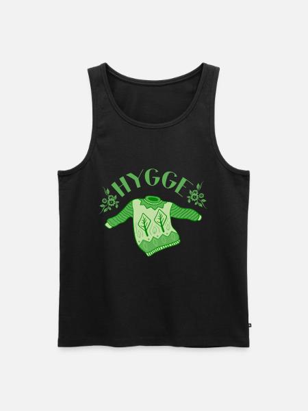 Hygge Shirt ● Hygge-Pullover ● Geschenk - Männer Premium Bio Tank Top - Schwarz
