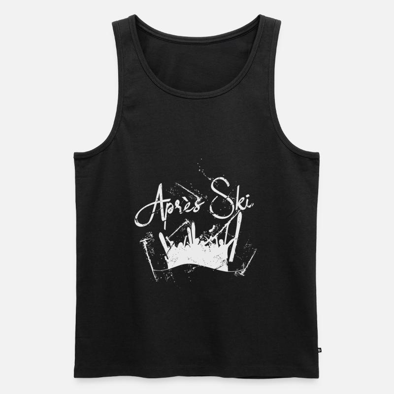 Apres Ski - Männer Premium Bio Tank Top - Schwarz