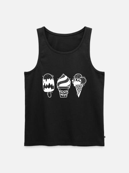 Eis - Männer Premium Bio Tank Top - Schwarz