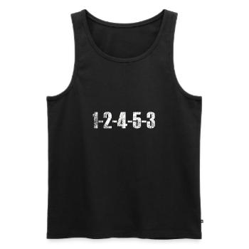5 Zylinder Motor Spruch Auto Mechaniker Geschenk - Männer Premium Bio Tank Top - Schwarz - Vorne - Michal (187cm)