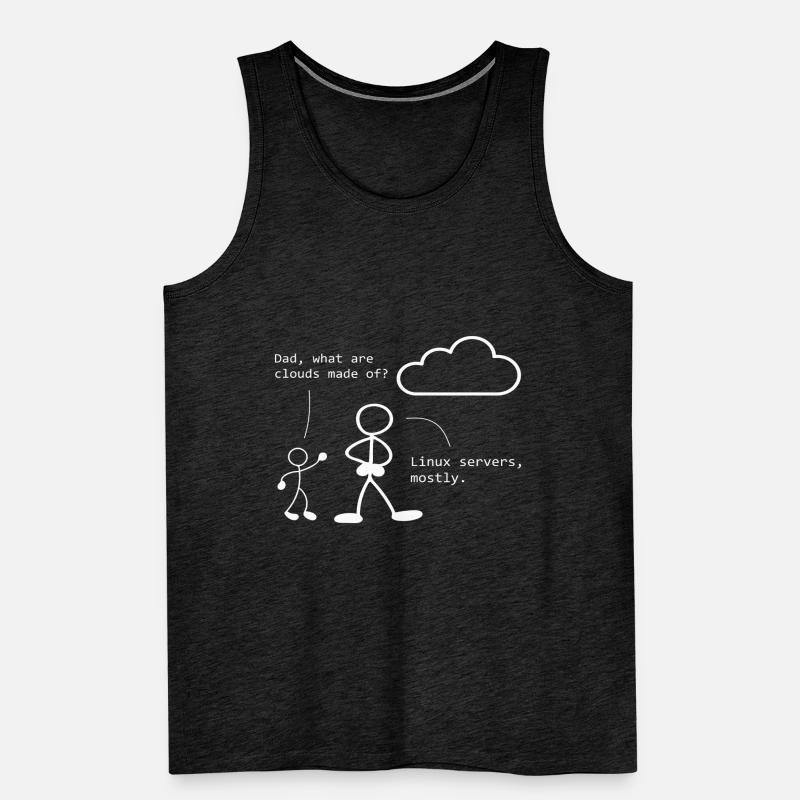 Cloud Witz ITler Programmierer Computerfachmann Männer Premium Bio Tank Top