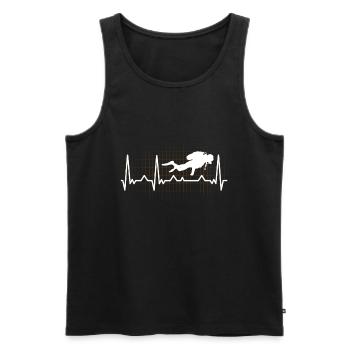 Scuba diver diver snorkel gift scuba - Men's Premium Organic Tank Top - black - Front - Michal (187cm)