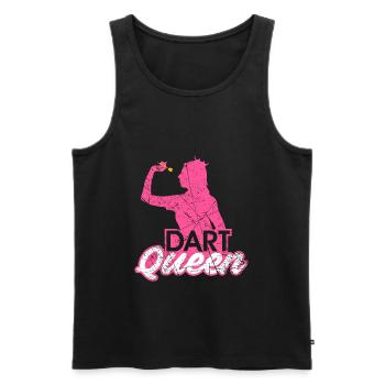 Dart Queen Dart Player Dart Queen Cadeau - Débardeur bio Premium Homme - noir - Devant - Michal (187cm)