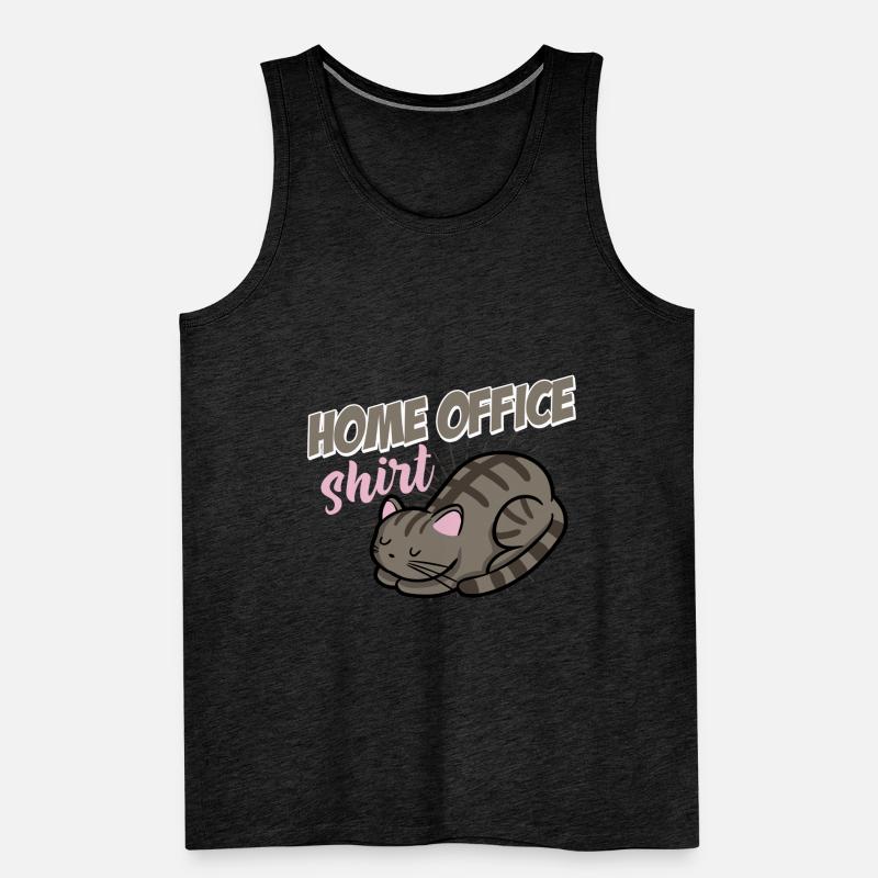 Home Office avec chat chat et cätchen Homeoffice Débardeur bio Premium Homme