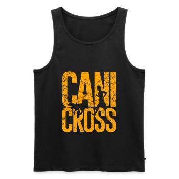 Canicross Running with Dog Zughund Dog Sport - Men's Premium Organic Tank Top - black - Front - AI Model Male 178 light (178cm)