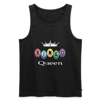 Bingo Queen Bingo spielen - Männer Premium Bio Tank Top - Schwarz - Vorne - Michal (187cm)