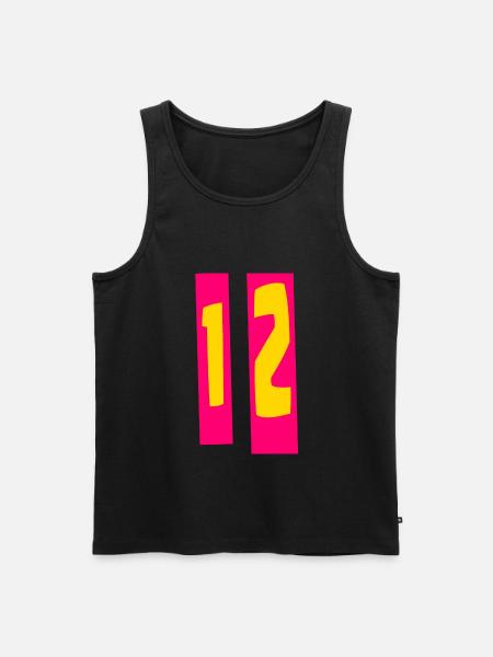12 Birthday - Men's Premium Organic Tank Top - black