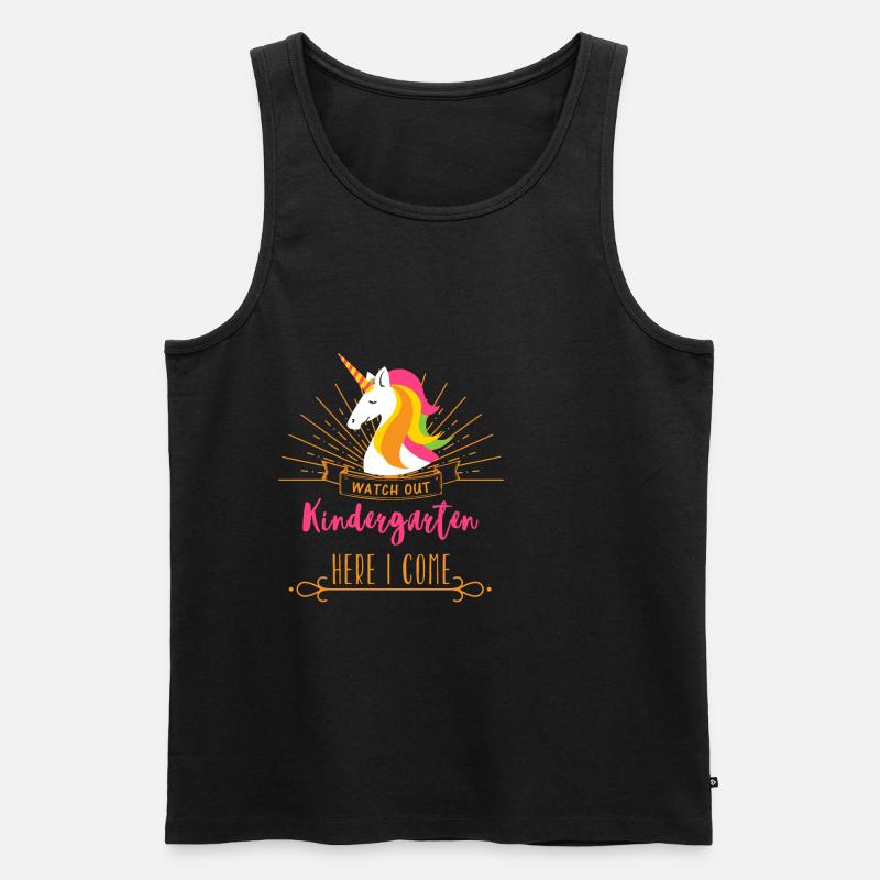 KINDERGARTEN - Männer Premium Bio Tank Top - Schwarz