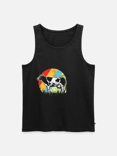 vache - Débardeur bio Premium Homme - noir