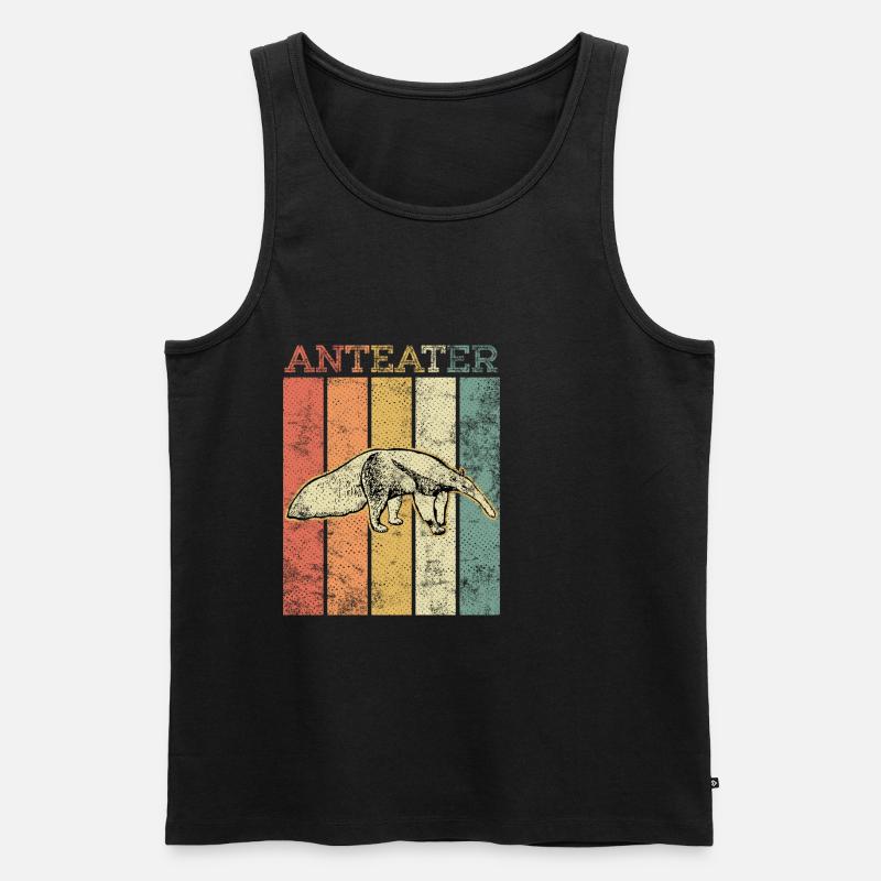 ameisenbär - Männer Premium Bio Tank Top - Schwarz