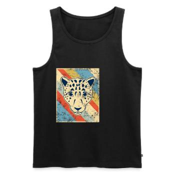 gepard - Männer Premium Bio Tank Top - Schwarz - Vorne - Michal (187cm)