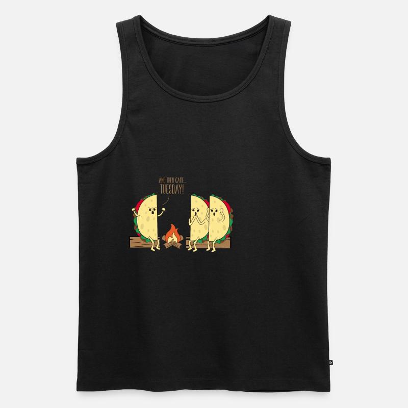 taco - Männer Premium Bio Tank Top - Schwarz