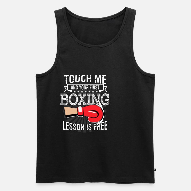 boxe - Débardeur bio Premium Homme - noir