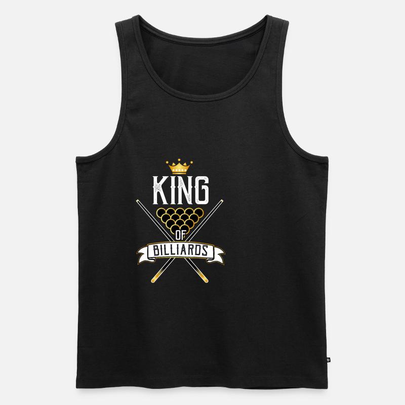 Billard - Männer Premium Bio Tank Top - Schwarz