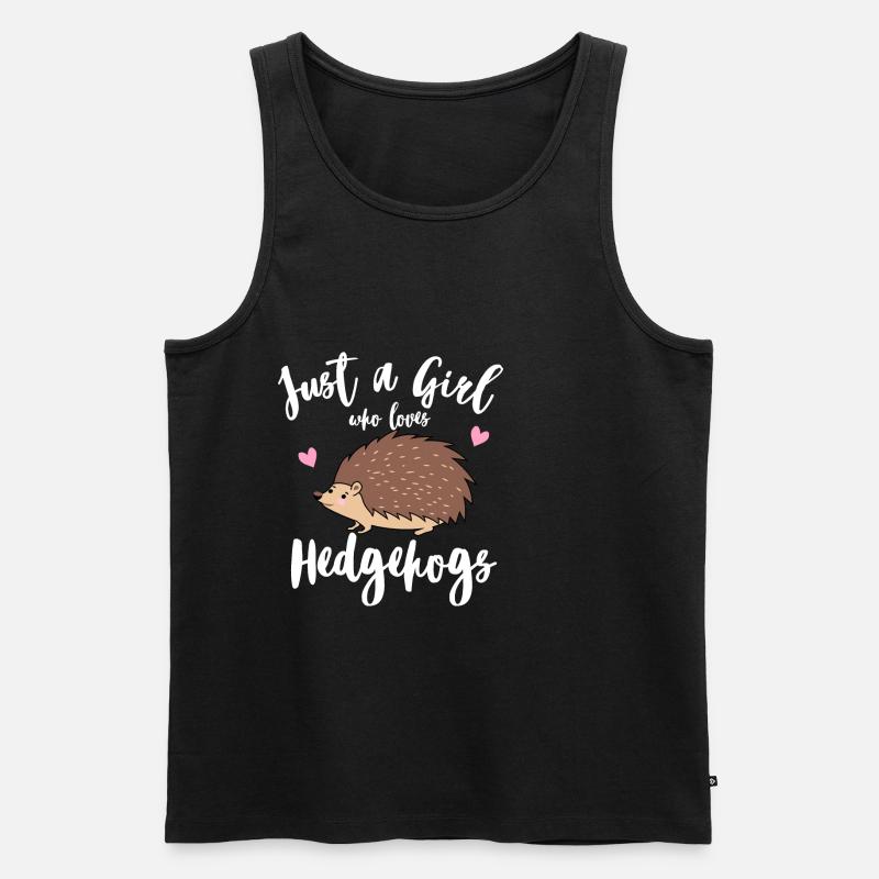 Igel - Männer Premium Bio Tank Top - Schwarz