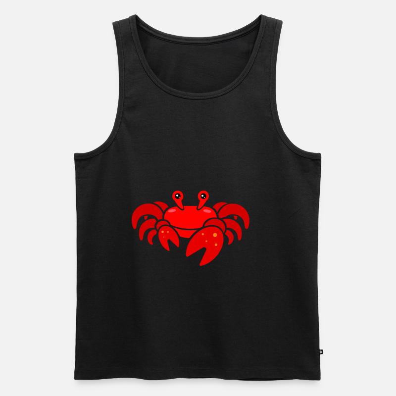 crab - Men's Premium Organic Tank Top - black