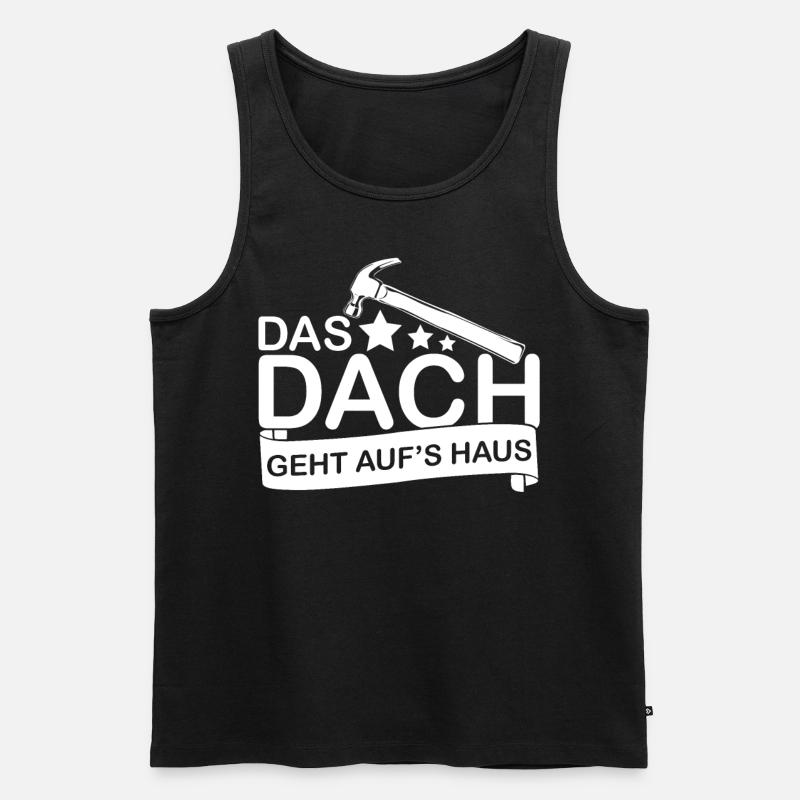 Dachdecker Dachdeckermeister - Männer Premium Bio Tank Top - Schwarz