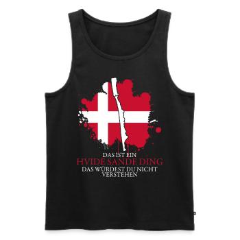 Hvide Sande Ringkøbing Fjord Dänemark - Männer Premium Bio Tank Top - Schwarz - Vorne - AI Model Male 178 light (178cm)