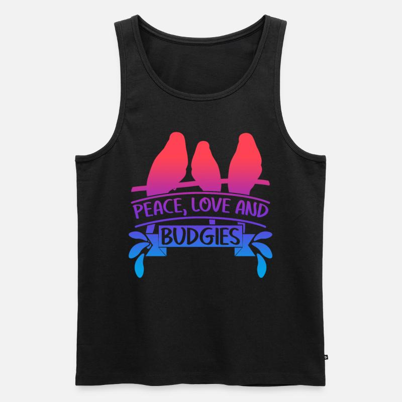 Budgerigar saying Budgerigar - Men's Premium Organic Tank Top - black