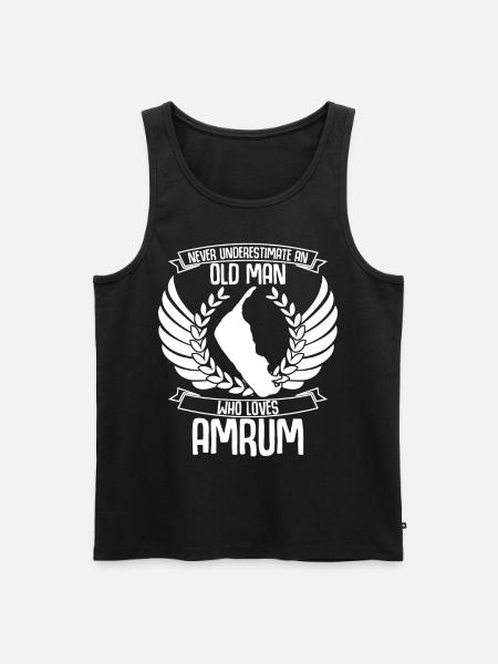 Amrum Island North Sea - Men's Premium Organic Tank Top - black
