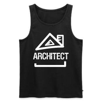 Architect House Architecture Architects - Men's Premium Organic Tank Top - black - Front - Michal (187cm)