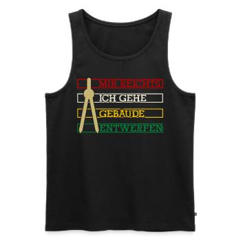 Architekt Architekten Architektur - Männer Premium Bio Tank Top - Schwarz - Vorne - Michal (187cm)