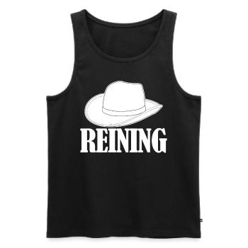 Reining Riding Riders Western Riding - Débardeur bio Premium Homme - noir - Devant - Michal (187cm)
