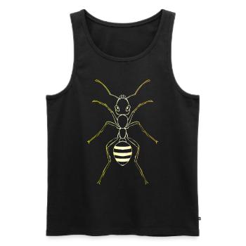 Ants Ant breeding Insect Ant - Men's Premium Organic Tank Top - black - Front - Michal (187cm)