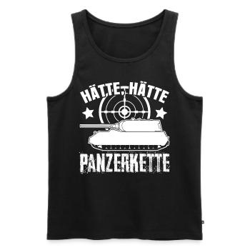 Panzergrenadier Feldjäger Panzer Soldat - Men's Premium Organic Tank Top - black - Front - Michal (187cm)